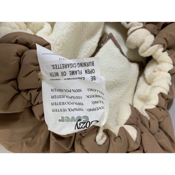 Cozy Cover Beige Tans Zip Up Carrier Cover infant Car Seat Cover khaki - Picture 5 of 5